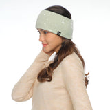 C.C Sequin Headwrap for Women - Stretchable Soft Warm Knit Winter Headband Ear Warmer (Hot Pink)