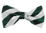 NYFASHION101 Men's College Stripe Adjustable Pre-Tied Bow Tie