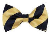 NYFASHION101 Men's College Stripe Adjustable Pre-Tied Bow Tie