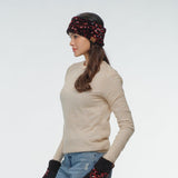 C.C Sequin Headwrap for Women - Stretchable Soft Warm Knit Winter Headband Ear Warmer (Hot Pink)