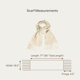 C.C Fall Winter Solid and Multicolored Woven Knit Scarf for Women