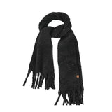 C.C Fall Winter Solid and Multicolored Woven Knit Scarf for Women