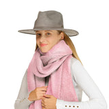 C.C Fall Winter Solid and Multicolored Woven Knit Scarf for Women