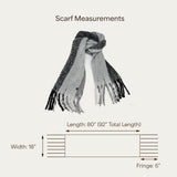 C.C Fall Winter Solid and Multicolored Woven Knit Scarf for Women