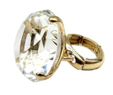 NYFASHION101 Women's Extra Big Rhinestone Fashion Stretch Ring