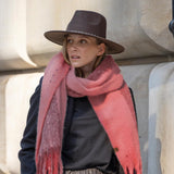 C.C Fall Winter Solid and Multicolored Woven Knit Scarf for Women