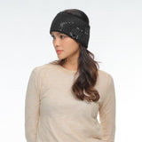 C.C Sequin Headwrap for Women - Stretchable Soft Warm Knit Winter Headband Ear Warmer (Hot Pink)