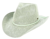 C.C Sparkly Sequin Cowboy Hat with Suede String Trim