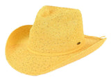 C.C Sparkly Sequin Cowboy Hat with Suede String Trim