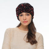 C.C Sequin Headwrap for Women - Stretchable Soft Warm Knit Winter Headband Ear Warmer (Hot Pink)