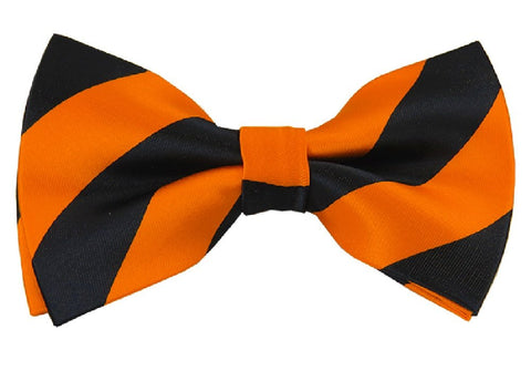 NYFASHION101 Men's College Stripe Adjustable Pre-Tied Bow Tie