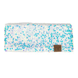 C.C Sequin Headwrap for Women - Stretchable Soft Warm Knit Winter Headband Ear Warmer (Hot Pink)