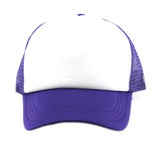 NYFASHION101 Blank Mesh Adjustable Snapback Cotton 6-Panel Trucker Hat Cap