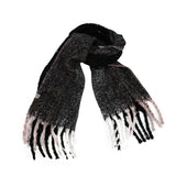 C.C Fall Winter Solid and Multicolored Woven Knit Scarf for Women