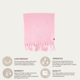 C.C Fall Winter Solid and Multicolored Woven Knit Scarf for Women