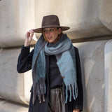 C.C Fall Winter Solid and Multicolored Woven Knit Scarf for Women