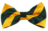 NYFASHION101 Men's College Stripe Adjustable Pre-Tied Bow Tie
