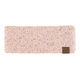 C.C Sequin Headwrap for Women - Stretchable Soft Warm Knit Winter Headband Ear Warmer (Hot Pink)