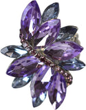 NYFASHION101 Women's Vine Marquis Stone Stud Fashion Stretch Ring