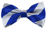 NYFASHION101 Men's College Stripe Adjustable Pre-Tied Bow Tie