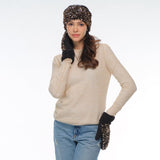 C.C Sequin Headwrap for Women - Stretchable Soft Warm Knit Winter Headband Ear Warmer (Hot Pink)