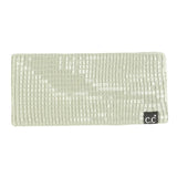 C.C Sequin Headwrap for Women - Stretchable Soft Warm Knit Winter Headband Ear Warmer (Hot Pink)