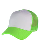 NYFASHION101 Blank Mesh Adjustable Snapback Cotton 6-Panel Trucker Hat Cap