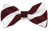 NYFASHION101 Men's College Stripe Adjustable Pre-Tied Bow Tie