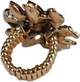 NYFASHION101 Women's Vine Marquis Stone Stud Fashion Stretch Ring