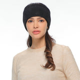 C.C Sequin Headwrap for Women - Stretchable Soft Warm Knit Winter Headband Ear Warmer (Hot Pink)