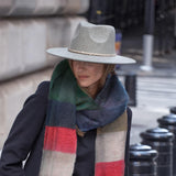 C.C Fall Winter Solid and Multicolored Woven Knit Scarf for Women