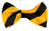 NYFASHION101 Men's College Stripe Adjustable Pre-Tied Bow Tie