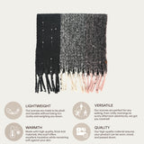 C.C Fall Winter Solid and Multicolored Woven Knit Scarf for Women