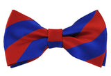 NYFASHION101 Men's College Stripe Adjustable Pre-Tied Bow Tie