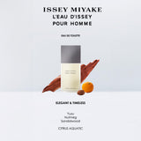 L'eau d'Issey Pour Homme by Issey Miyake 4.2 Fl Oz Eau de Toilette Spray