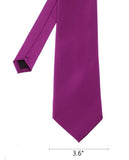 Men's Solid Color Polyester Tie PS00