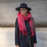 C.C Fall Winter Solid and Multicolored Woven Knit Scarf for Women