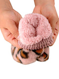 C.C Women's Faux Fur Wrist Length Fingerless Sherpa Lined Convertible Mittens Gloves