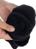 C.C Women's Faux Fur Wrist Length Fingerless Sherpa Lined Convertible Mittens Gloves