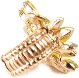 NYFASHION101 Women's Vine Marquis Stone Stud Fashion Stretch Ring