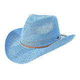 C.C Sparkly Sequin Cowboy Hat with Suede String Trim