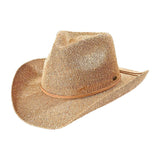 C.C Sparkly Sequin Cowboy Hat with Suede String Trim