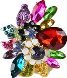 NYFASHION101 Women's Vine Marquis Stone Stud Fashion Stretch Ring