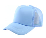 NYFASHION101 Blank Mesh Adjustable Snapback Cotton 6-Panel Trucker Hat Cap