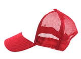 NYFASHION101 Blank Mesh Adjustable Snapback Cotton 6-Panel Trucker Hat Cap