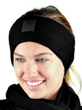 C.C Unisex Winter Thick Ribbed Knit Stretchy Plain Ear Warmer Headband
