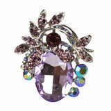 NYFASHION101 Women's Teardrop Stone Studs Fashion Stretch Ring