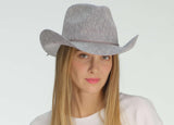 C.C Sparkly Sequin Cowboy Hat with Suede String Trim