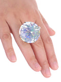 NYFASHION101 Women's Extra Big Rhinestone Fashion Stretch Ring