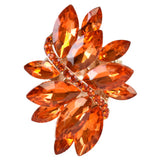 NYFASHION101 Women's Vine Marquis Stone Stud Fashion Stretch Ring